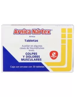 Árnica Nártex Caja Con 30 Tabletas