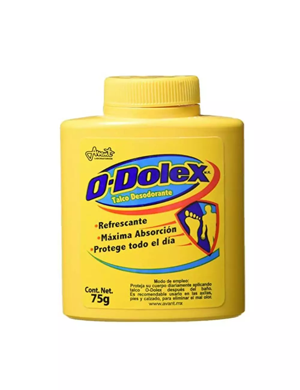 Talco Desodorante Odolex Frasco Con 75 g