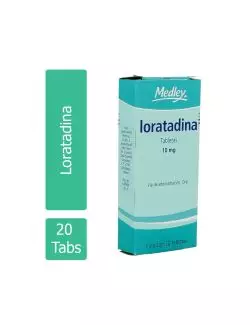 Loratadina 10 mg Caja con 20 Tabletas