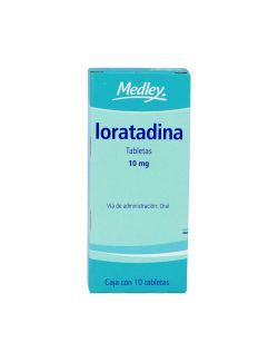 Loratadina 10 mg Caja Con 10 Tabletas