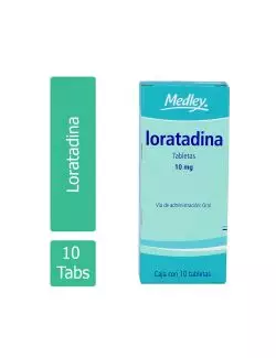 Loratadina 10 mg Caja Con 10 Tabletas