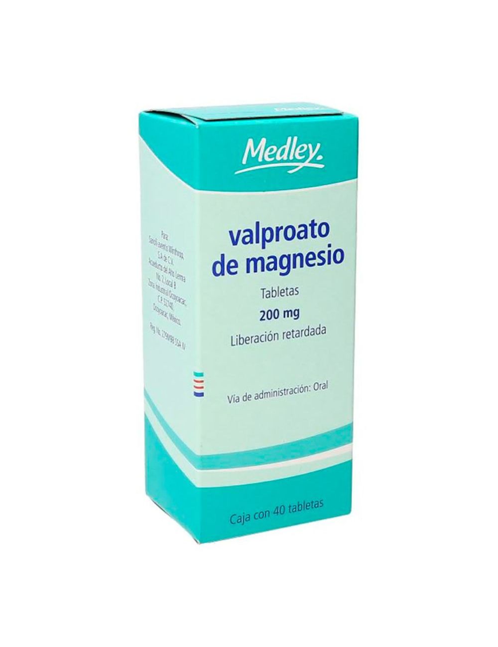 Precio Valproato Magnesio 200 mg Con 40 Tabletas | Farmalisto MX