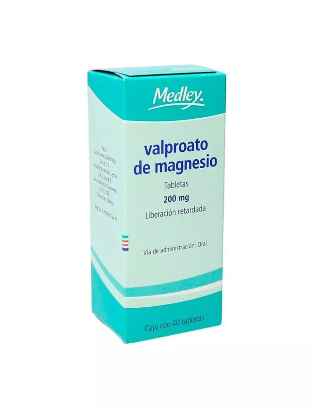 Valproato De Magnesio 200 mg Caja Con 40 Tabletas