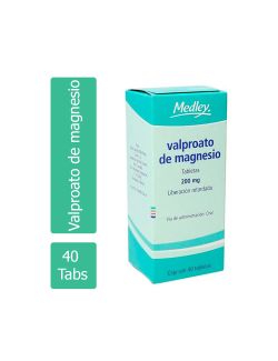 Valproato De Magnesio 200 mg Caja Con 40 Tabletas
