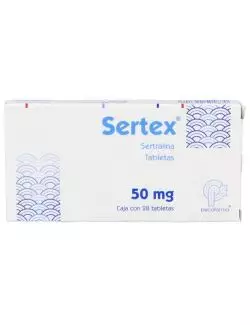 Sertex 50 mg Caja Con 28 Tabletas