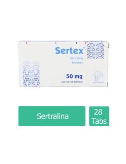 Sertex 50 mg Caja Con 28 Tabletas