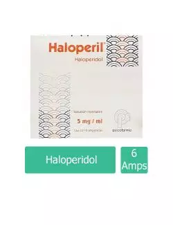 Haloperil 5 mg Solución Inyectable Caja Con 6 Ampolletas