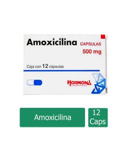 Amoxicilina Cápsulas 500 mg Caja Con 12 Cápsulas - RX2