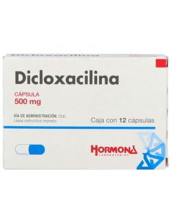 Dicloxacilina 500 mg Caja Con 12 Cápsulas -RX2
