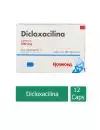 Dicloxacilina 500 mg Caja Con 12 Cápsulas -RX2