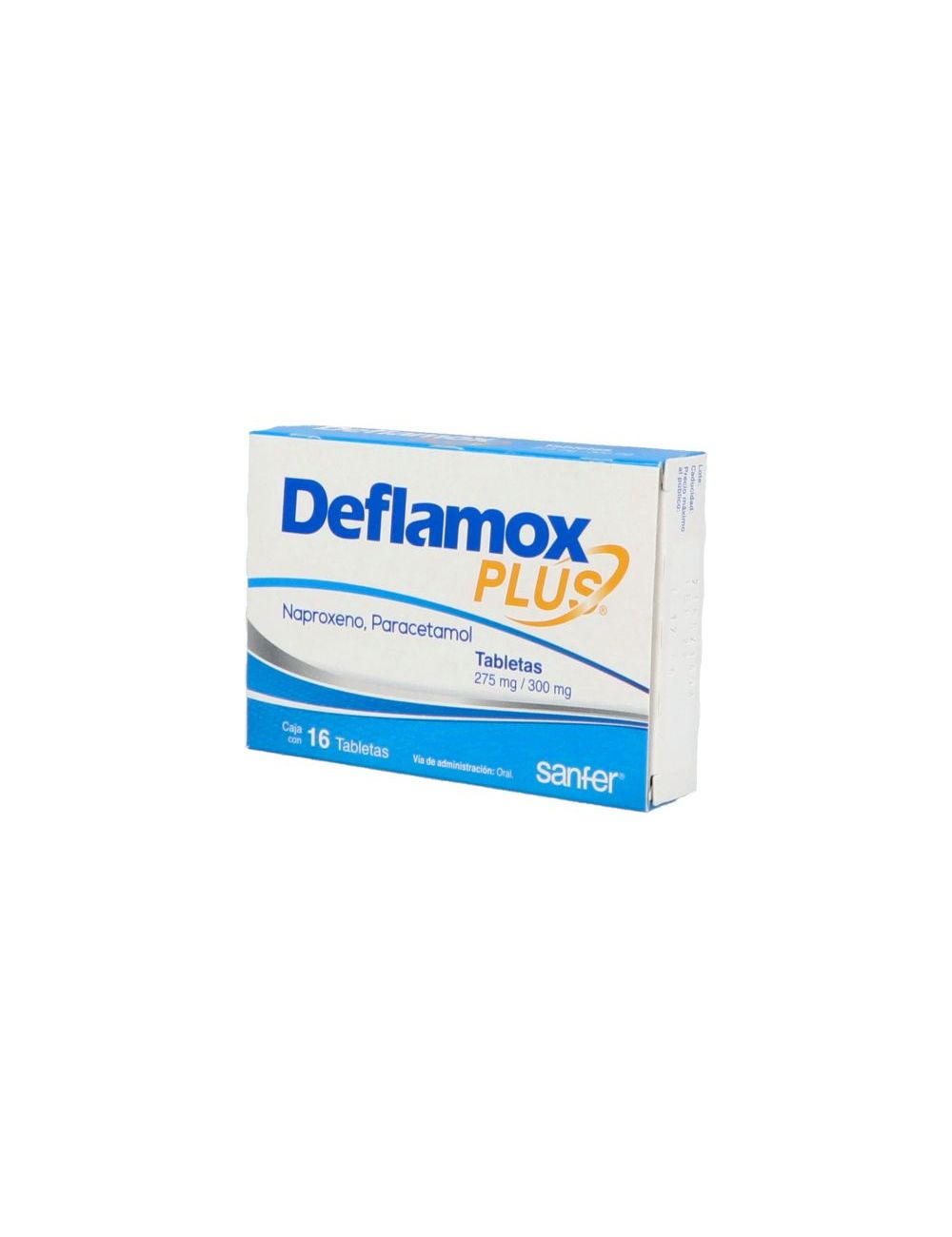 Deflamox Plus 275 mg/300 mg 16 Tabletas