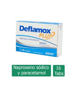 Deflamox Plus 275 mg/300 mg Caja Con 16 Tabletas