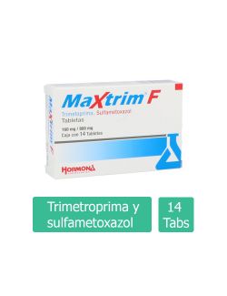 Maxtrim F 160 mg / 800 mg Caja Con 14 Tabletas -RX2
