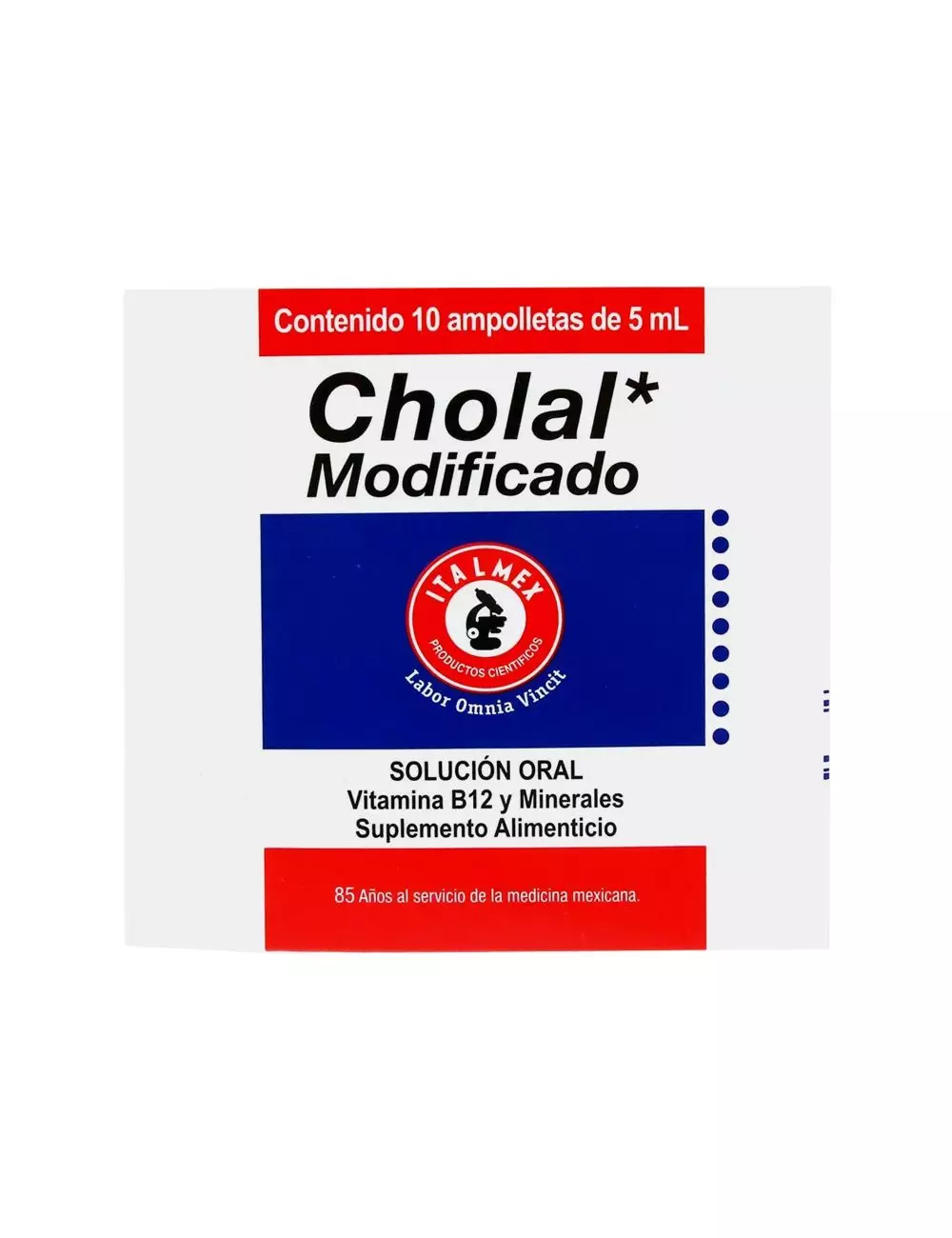 Cholal Modificado Caja Con 10 Ampolletas De 5 mL