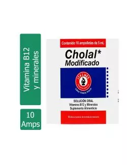 Cholal Modificado Caja Con 10 Ampolletas De 5 mL