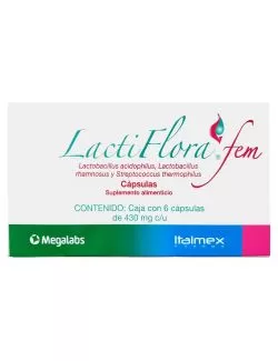 LactiFlora Fem 430 mg Caja Con 6 Cápsulas
