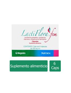 LactiFlora Fem 430 mg Caja Con 6 Cápsulas