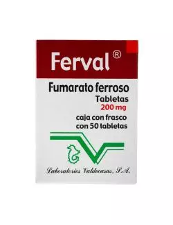 Ferval 200 mg Caja Con Frasco Con 50 Tabletas