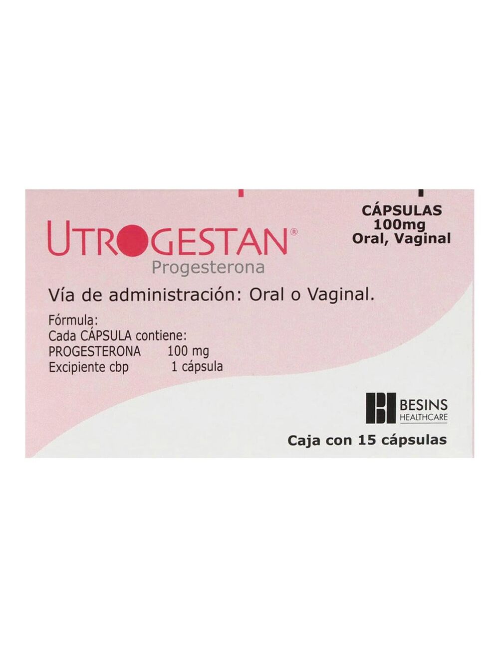 Utrogestan 100 mg Caja Con 15 Cápsulas