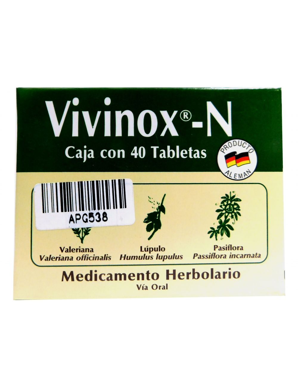 Vivinox-N Caja Con 40 Tabletas
