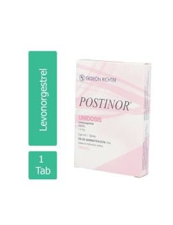 Postinor2 Uidosis 1.5 mg Caja Con 1 Tableta