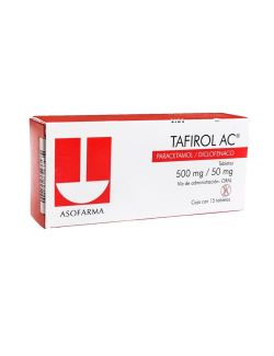 Tafirol Ac 500 mg / 50 mg Caja Con 15 Tabletas