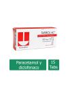 Tafirol Ac 500 mg / 50 mg Caja Con 15 Tabletas