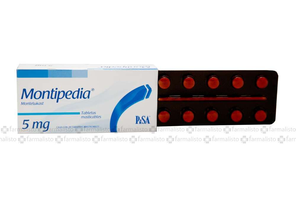 Montipedia 5 mg Caja Con 20 Tabletas Masticables
