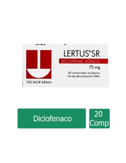 Lertus SR 75  mg Caja Con 20 Comprimidos