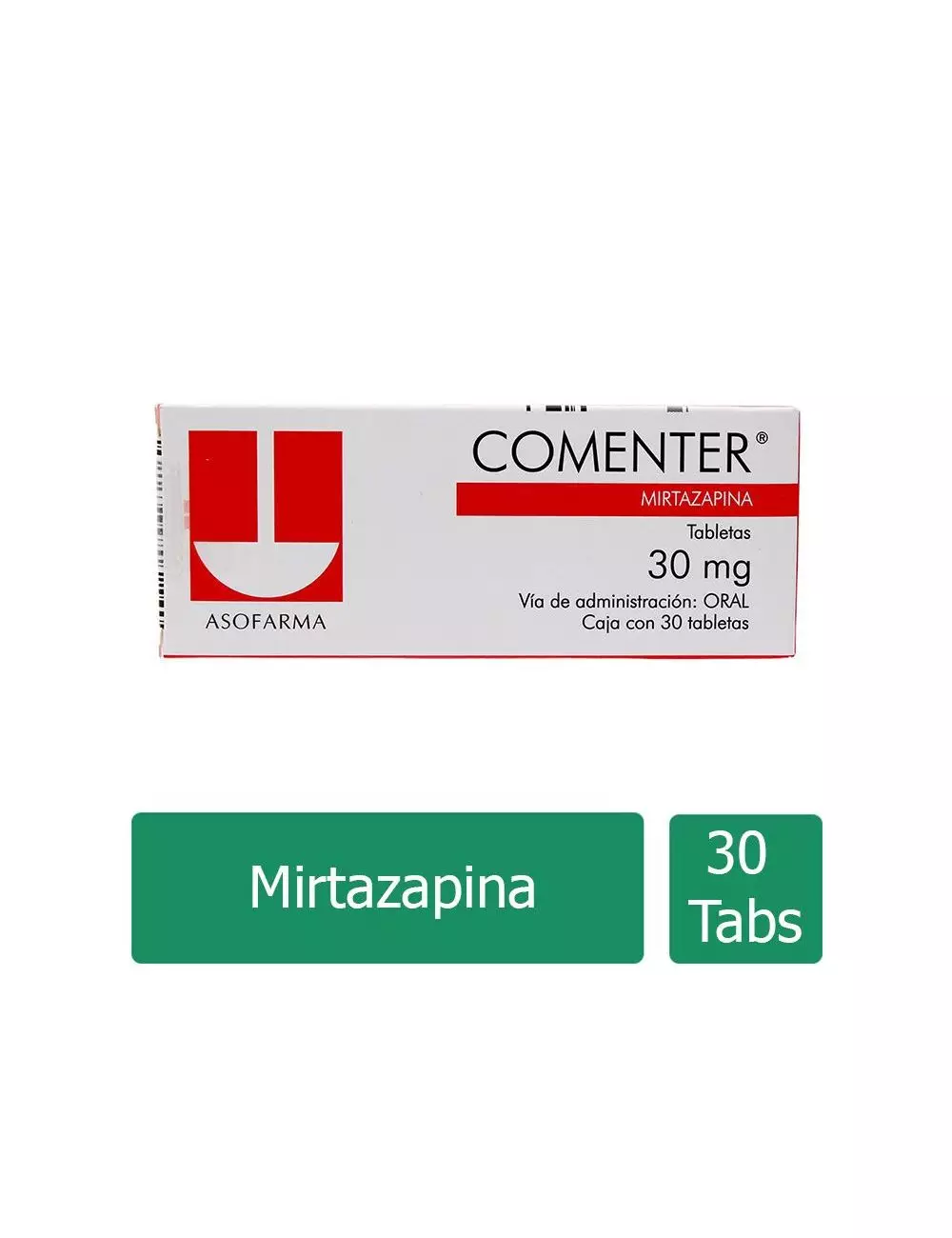 Comenter 30 Mg Caja Con 30 Tabletas
