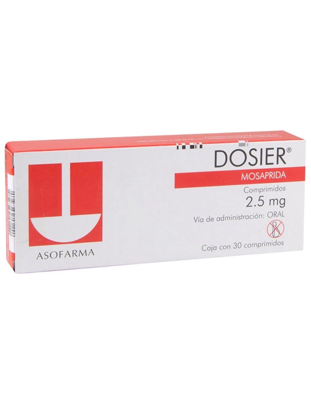 Dosier 2.5mg  Caja Con 30 Comprimidos