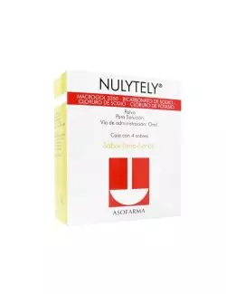 Nulytely® - 4 sobres sabor lima-limón - Macrogol 3350 + electrolitos - Asofarma