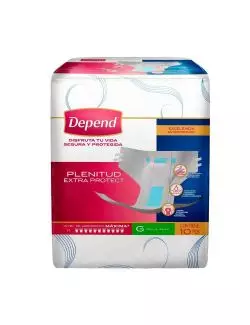 Depend Plenitud Bolsa Con 10 Piezas