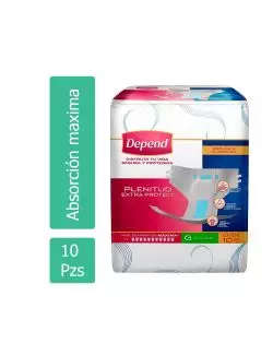 Depend Plenitud Bolsa Con 10 Piezas