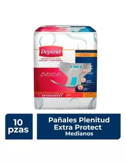 Depend Plenitud M Talla 34 - 44 - Paquete Con 10 Piezas