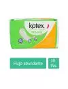 Kotex Natural Manzanilla Paquete Con 10 Toallas Femeninas Anatómicas Sin Alas