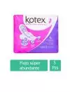 Kotex Nocturna Con Alas Paquete Con 5 Toallas Femeninas