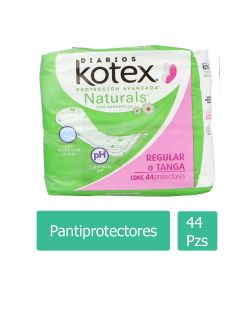 Kotex Manzanilla Natural Flex Paquete Con 44 Pantiprotectores