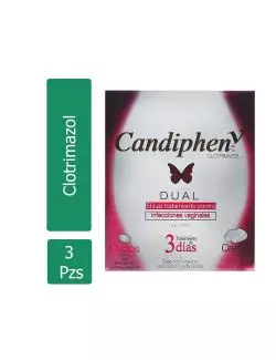 Candiphen - V 200 mg Dual Caja Con Óvulos Y Crema 1 % Para 3 Días