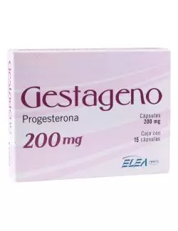Gestageno® 200 mg - Caja con 15 Cápsulas | Progesterona | Elea