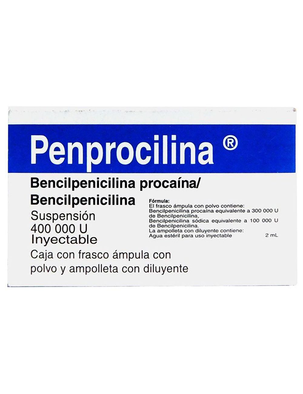 Penprocilina 400000 U Frasco Ámpula Con Polvo - RX2