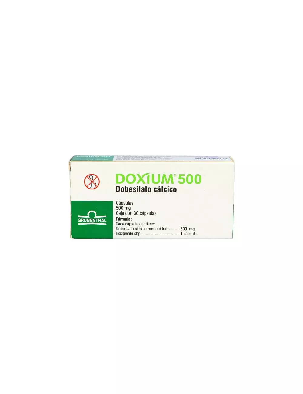 Doxium® 500 mg - Caja con 30 cápsulas | Dobesilato Cálcico | Grunenthal