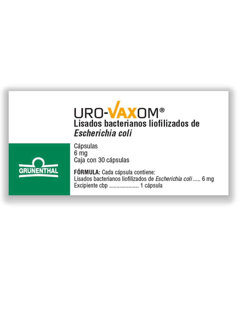 Uro Vaxom 6 mg Caja Con 30 Cápsulas