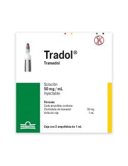 Tradol 50 mg Caja Con 3 Ampolletas