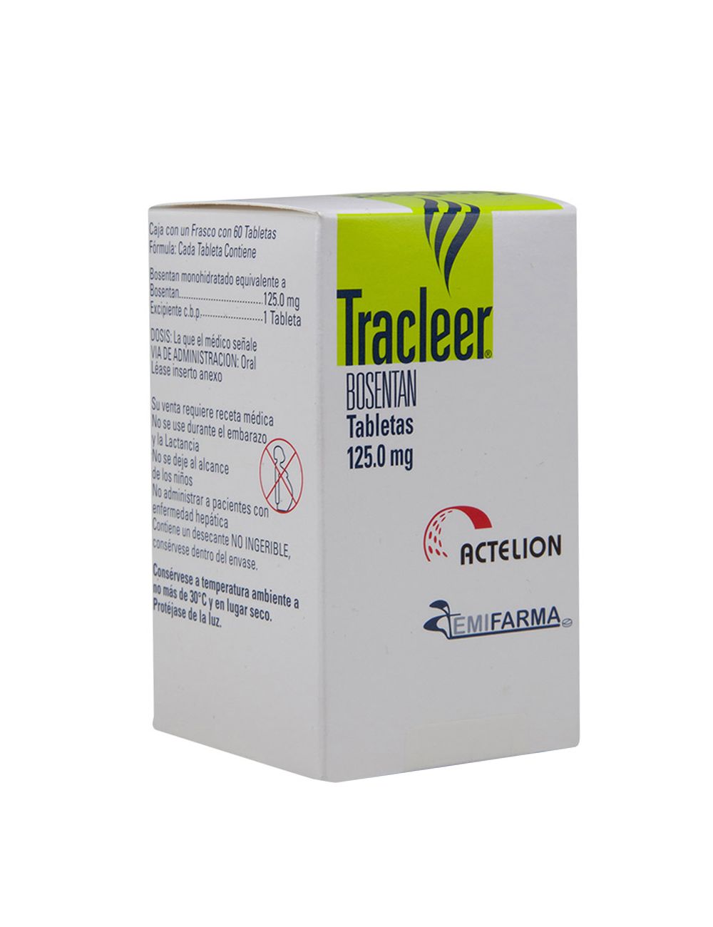 Tracleer 125 mg Caja Con 60 Tabletas.
