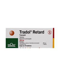 Tradol Retard 200 mg Caja Con 10 Tabletas
