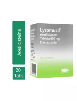 Lysomucil 600 mg Caja Con 20 Tabletas Efervescentes