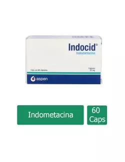 Indocid 25 mg Caja Con 60 Cápsulas