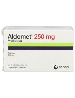 Aldomet 250 mg Caja Con 50 Tabletas