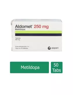 Aldomet 250 mg Caja Con 50 Tabletas